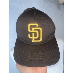 2021 San Diego Padres SD OC Sports MLB Snapback Hat Brown Hook & Loop